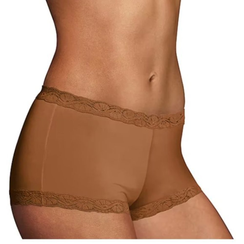 Maidenform Classic Boyshort Panty 40760- Brown Small